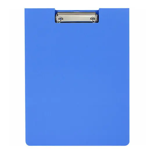 Папка-планшет с зажимом OfficeSpace А4, пластик (полифом), синий, фото 1