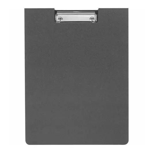 Папка-планшет с зажимом OfficeSpace А4, пластик (полифом), черный, фото 1