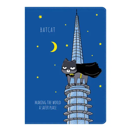 Обложка для паспорта MESHU &quot;BatCat&quot;, ПВХ, 2 кармана, фото 1