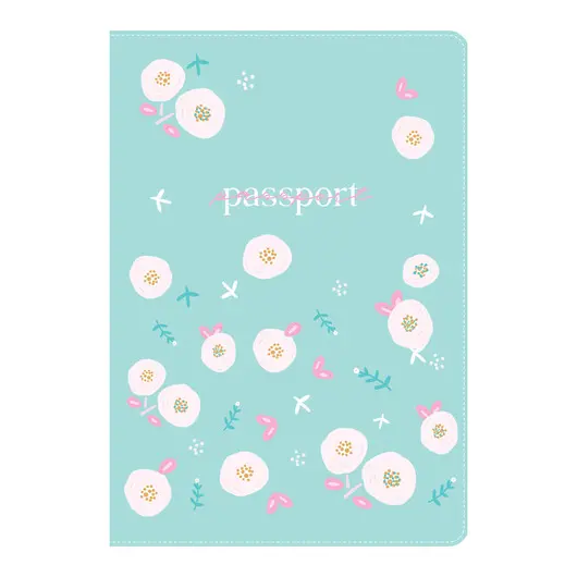 Обложка для паспорта MESHU &quot;Happy&quot;, ПВХ, 2 кармана, фото 1