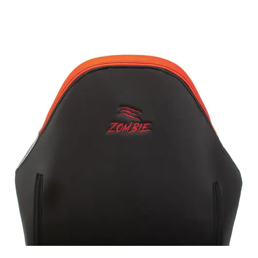 Кресло компьютерное Zombie HERO BATTLEZONE PRO, 2 подушки, экокожа/ткань, черное/красное, 1535352, фото 21