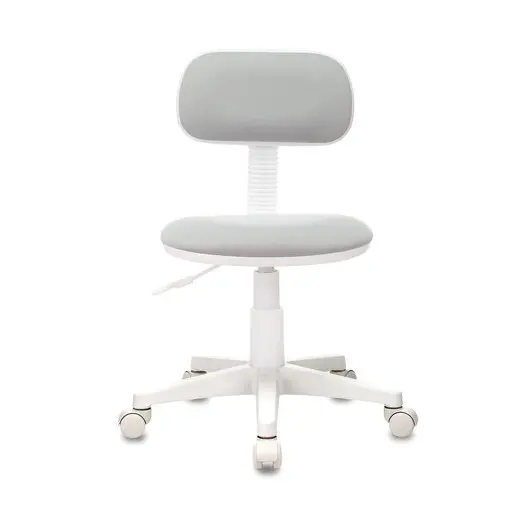 Кресло детское CH-W201NX, без подлокотников, пластик белый, серое, 477006, фото 3