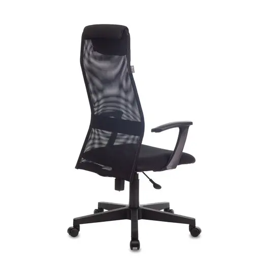 Кресло офисное KB-8, ткань-сетка, черное, 492617, фото 5