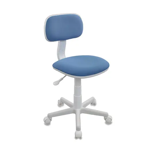 Кресло детское CH-W201NX, без подлокотников, пластик белый, голубое, 477004, фото 1