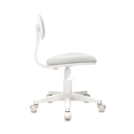Кресло детское CH-W201NX, без подлокотников, пластик белый, серое, 477006, фото 4