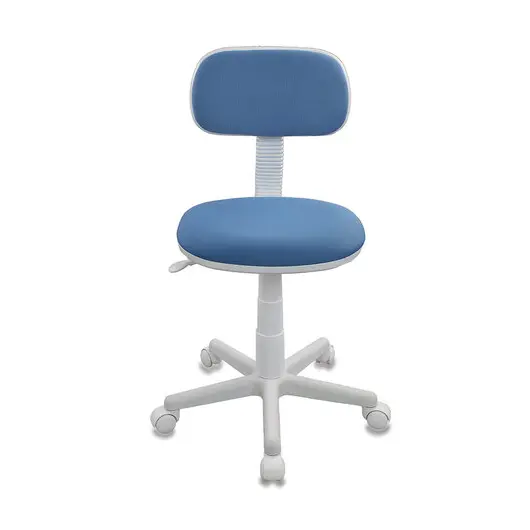 Кресло детское CH-W201NX, без подлокотников, пластик белый, голубое, 477004, фото 3