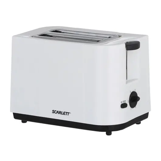 Тостер SCARLETT SC-TM11008, 700Вт, 2 тоста, 6 режимов, пластик, белый, фото 1