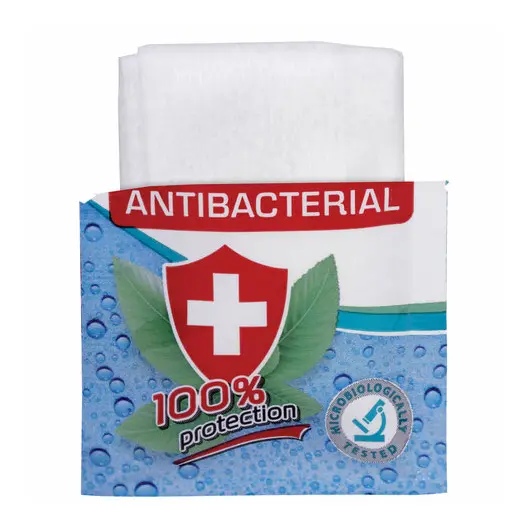 Салфетка влажная антибактериальная в индивидуальной упаковке саше, LAIMA WET WIPE, 13х17 см, 114493, фото 3