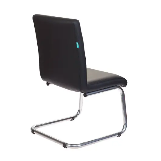 Кресло для приемных и переговорных CH-250-V, хром, экокожа, черное, 1098331, фото 5