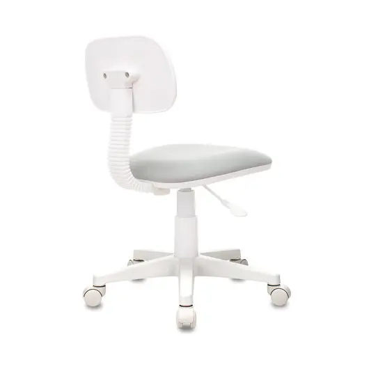 Кресло детское CH-W201NX, без подлокотников, пластик белый, серое, 477006, фото 5