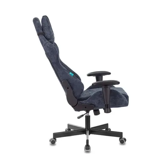 Кресло компьютерное Zombie VIKING KNIGHT, 2 подушки, ткань, синее, 1372993, фото 6