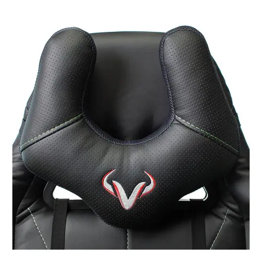 Кресло компьютерное Zombie VIKING 5 AERO, 2 подушки, экокожа, черное/зеленое, 1359298, фото 14