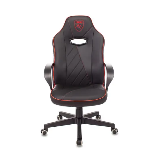 Кресло компьютерное Zombie VIKING XS, экокожа, черное/красное, 1443134, фото 3
