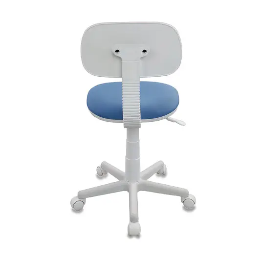 Кресло детское CH-W201NX, без подлокотников, пластик белый, голубое, 477004, фото 5