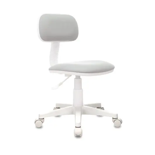 Кресло детское CH-W201NX, без подлокотников, пластик белый, серое, 477006, фото 1