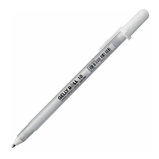 Ручка гелевая БЕЛАЯ, SAKURA (Япония) &quot;Gelly Roll&quot;, узел 1мм, линия 0,5мм, XPGB10#50, фото 3