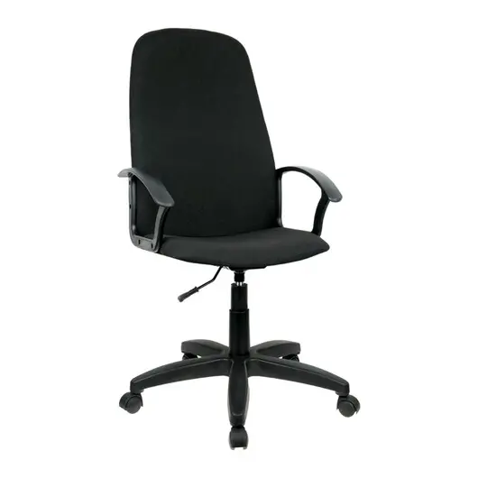 Кресло руководителя Helmi HL-E79 &quot;Elegant&quot; LTP, ткань черная, пиастра, фото 1
