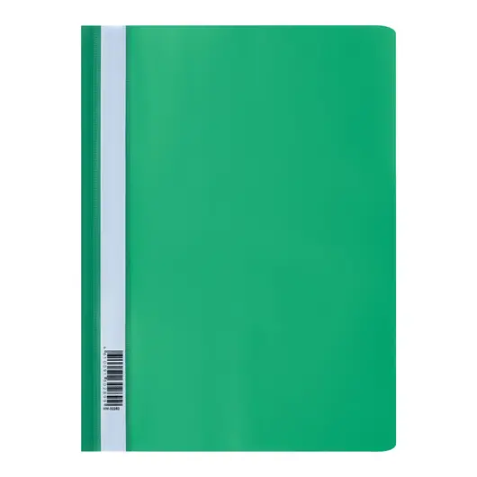 Папка-скоросшиватель пластик. СТАММ, А4, 160мкм, зеленая, фото 1