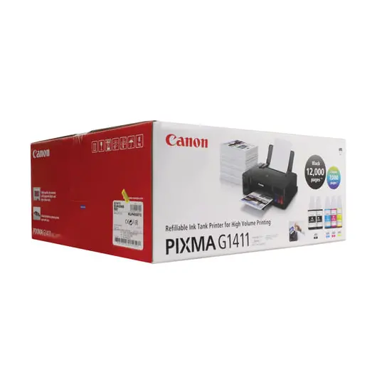 Принтер струйный CANON PIXMA G1411 А4, 8,8 изобр./мин., 4800х1200, СНПЧ, 2314C025, фото 5