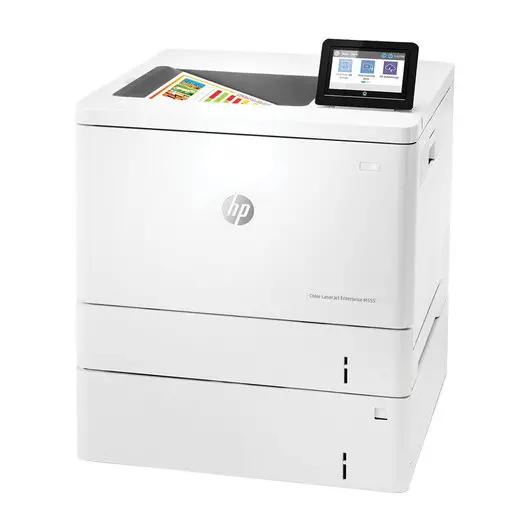 Принтер лазерный ЦВЕТНОЙ HP Color LaserJet M555x, А4, 38 стр./мин, 80000 стр./мес., ДУПЛЕКС, Wi-Fi, сетевая карта, 7ZU79A, фото 3