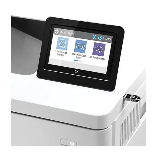 Принтер лазерный ЦВЕТНОЙ HP Color LaserJet M555x, А4, 38 стр./мин, 80000 стр./мес., ДУПЛЕКС, Wi-Fi, сетевая карта, 7ZU79A, фото 6