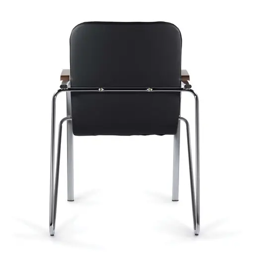 Кресло для приемных и переговорных BRABIX &quot;Samba CF-103&quot;, хром, орех (D-8), к/з черный, собрано, 532756, фото 6