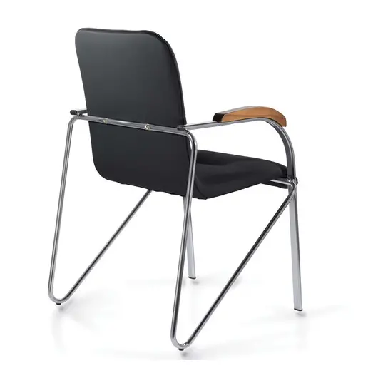 Кресло для приемных и переговорных BRABIX &quot;Samba CF-105 BOX-2&quot;, хром, орех (D-8), черный, разобрано, 532761, фото 5