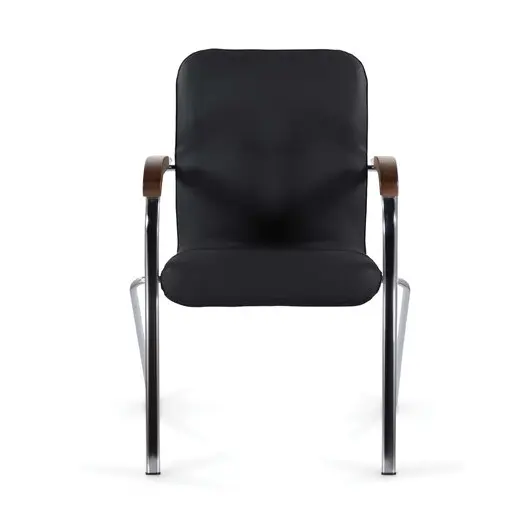 Кресло для приемных и переговорных BRABIX &quot;Samba CF-105 BOX-2&quot;, хром, орех (D-8), черный, разобрано, 532761, фото 4
