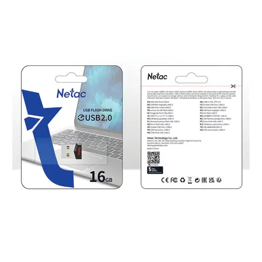 Флеш-диск 16GB NETAC UM81, USB 2.0, черный, NT03UM81N-016G-20BK, фото 6