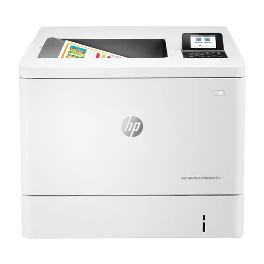Принтер лазерный ЦВЕТНОЙ HP Color LJ Enterprise M554dn, А4, 33 стр./мин, 80000 стр./мес., ДУПЛЕКС, сетевая карта, 7ZU81A, фото 1