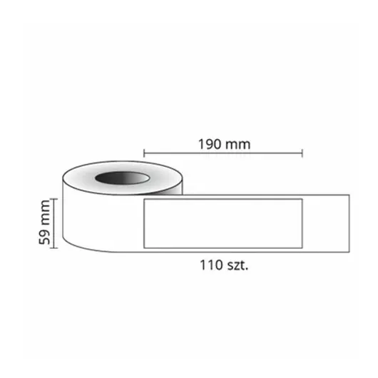 Картридж для принтеров этикеток DYMO Label Writer, этикетка 190х59 мм, в рулоне, 110 шт./рулоне, для папок-регистраторов, S0722480, фото 3