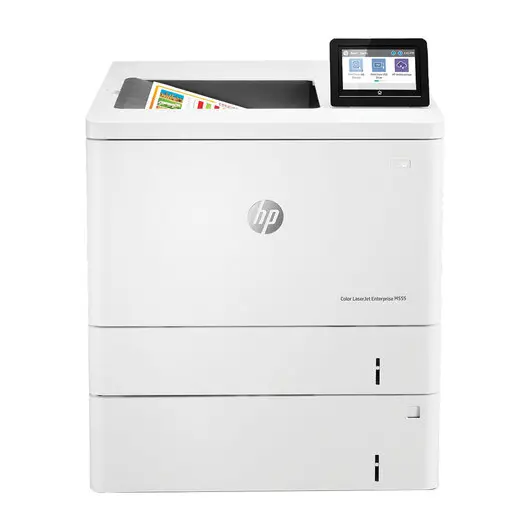 Принтер лазерный ЦВЕТНОЙ HP Color LaserJet M555x, А4, 38 стр./мин, 80000 стр./мес., ДУПЛЕКС, Wi-Fi, сетевая карта, 7ZU79A, фото 1