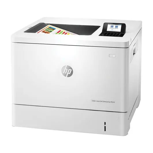 Принтер лазерный ЦВЕТНОЙ HP Color LJ Enterprise M554dn, А4, 33 стр./мин, 80000 стр./мес., ДУПЛЕКС, сетевая карта, 7ZU81A, фото 3