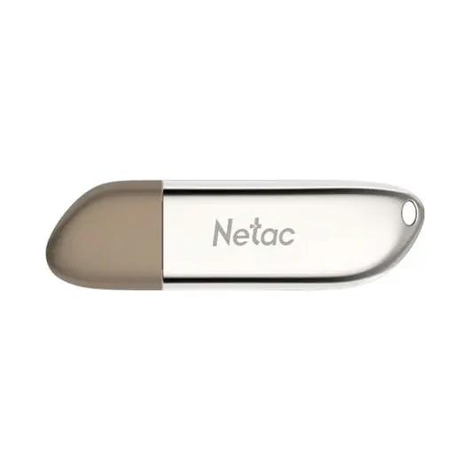 Флеш-диск 16 GB NETAC U352, USB 2.0, металлический корпус, серебристый, NT03U352N-016G-20PN, фото 2