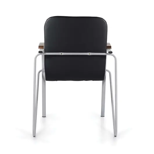 Кресло для приемных и переговорных BRABIX &quot;Samba CF-104&quot;, серый, орех (D-8), к/з черный, собрано, 532759, фото 6