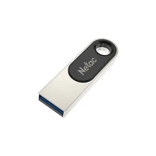 Флеш-диск 64 GB NETAC U278, USB 2.0, металлический корпус, серебристый/черный, NT03U278N-064G-20PN, фото 2