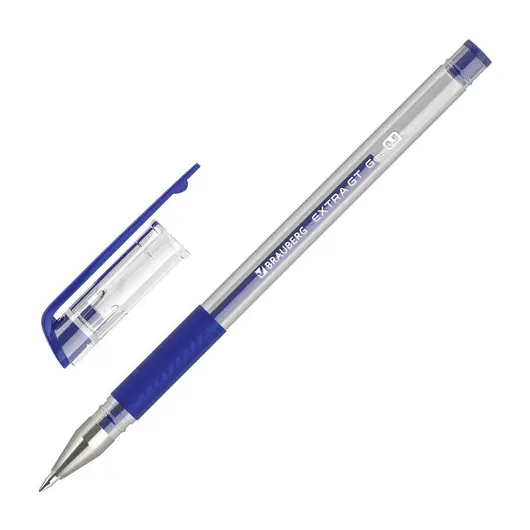 Ручка гелевая с грипом BRAUBERG &quot;EXTRA GT&quot;, СИНЯЯ, стандартный узел 0,5 мм, линия 0,35 мм, 143915, фото 1