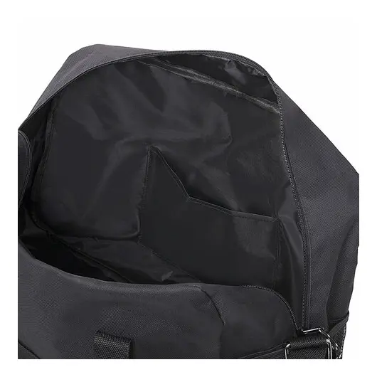 Сумка спортивная BRAUBERG MOVE с карманом, черная, 45x30x20 см, 271689, фото 5
