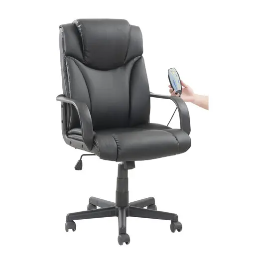 Кресло офисное BRABIX &quot;Relax MS-001&quot;, 4 массажных модуля, экокожа, черное, 532519, фото 4