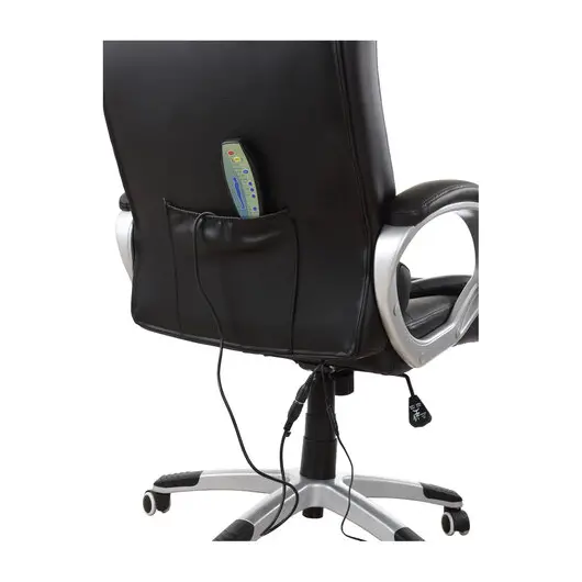 Кресло офисное BRABIX &quot;Comfort MS-003&quot;, 6 массажных модулей, экокожа, черное, 532521, фото 4