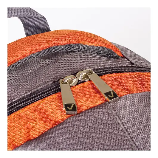 Рюкзак BRAUBERG &quot;SpeedWay 2&quot;, 25 л, размер 46х32х19 см, ткань, серо-оранжевый, 224448, фото 13