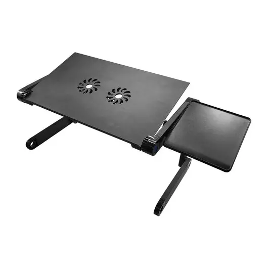 Складной столик-трансформер для ноутбука с охлаждением регулируемый 32х36х65см BRAUBERG, 513619, фото 1