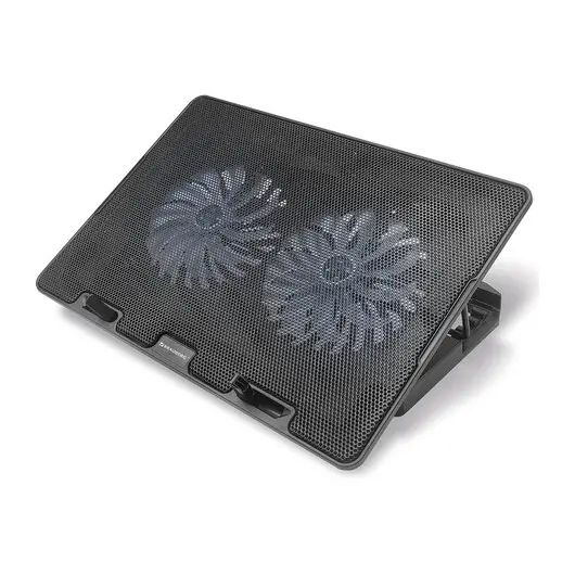 Подставка для ноутбука с охлаждением 2 порта USB-A, LED подсветка, 37х26х5см, BRAUBERG, 513617, фото 1