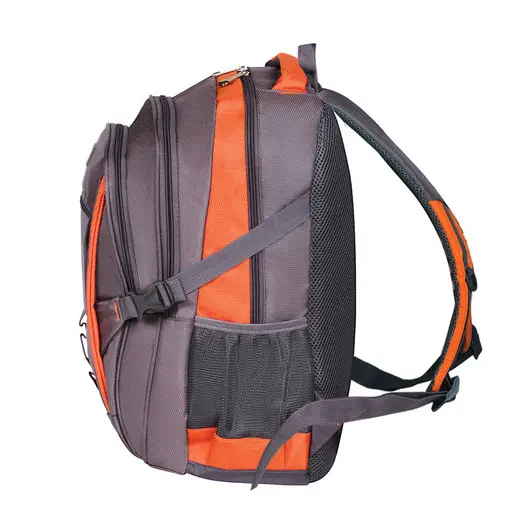 Рюкзак BRAUBERG &quot;SpeedWay 2&quot;, 25 л, размер 46х32х19 см, ткань, серо-оранжевый, 224448, фото 8