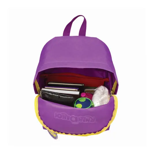 Рюкзак ЮНЛАНДИЯ с брелоком, универсальный, фиолетовый, 44х30х14 см, 227955, фото 7