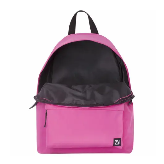 Рюкзак BRAUBERG, универсальный, сити-формат, один тон, розовый, 20 литров, 41х32х14 см, 228843, фото 7