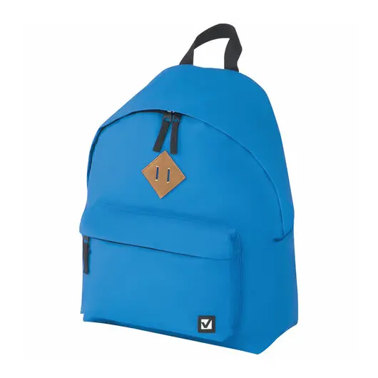 Рюкзак BRAUBERG, универсальный, сити-формат, один тон, голубой, 20 литров, 41х32х14 см, 225374, фото 1