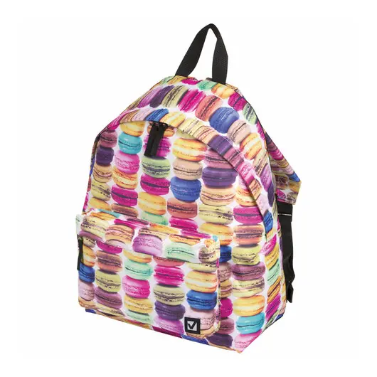 Рюкзак BRAUBERG, универсальный, сити-формат, разноцветный, Сладости, 20 литров, 41х32х14 см, 225370, фото 1