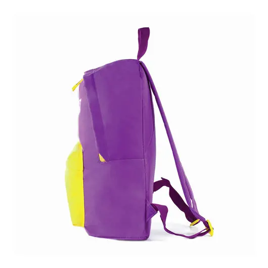 Рюкзак ЮНЛАНДИЯ с брелоком, универсальный, фиолетовый, 44х30х14 см, 227955, фото 3