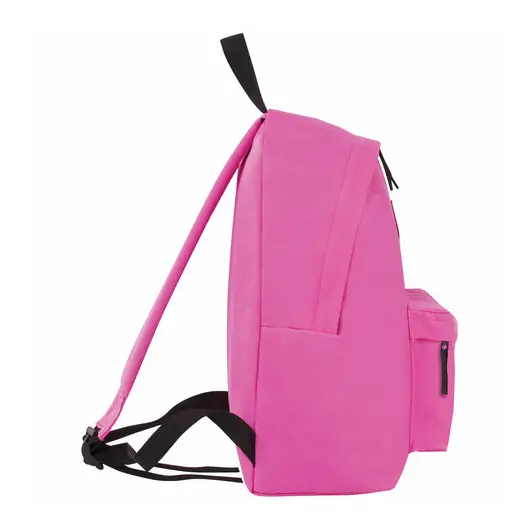Рюкзак BRAUBERG, универсальный, сити-формат, один тон, розовый, 20 литров, 41х32х14 см, 228843, фото 4
